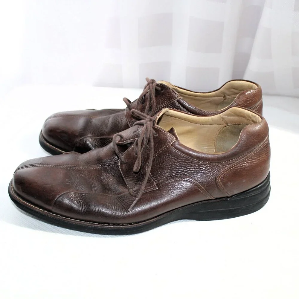 Johnston & Murphy Brown Shuler Bicycle Sheepskin Shoes 20-7223, Size 12